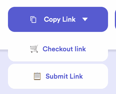The submit link option enabled by Pay Later on Thryft Ship